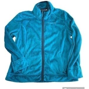 Bright Teal Zip-front Jacket, XL EUC